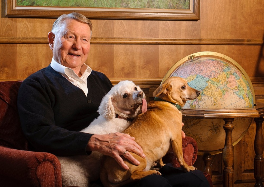 Paperwork and dog collar on a table