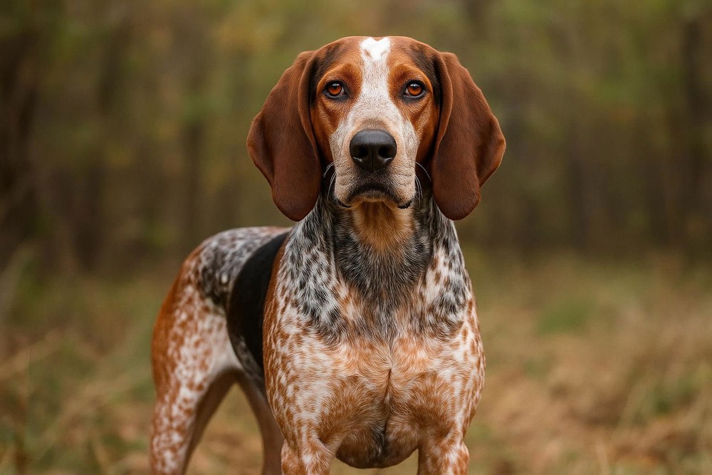 American English Coonhound close up portrait