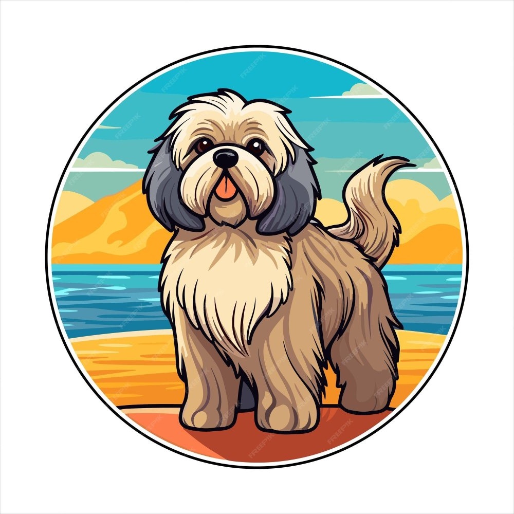 Tibetan Kyi Apso standing outdoors