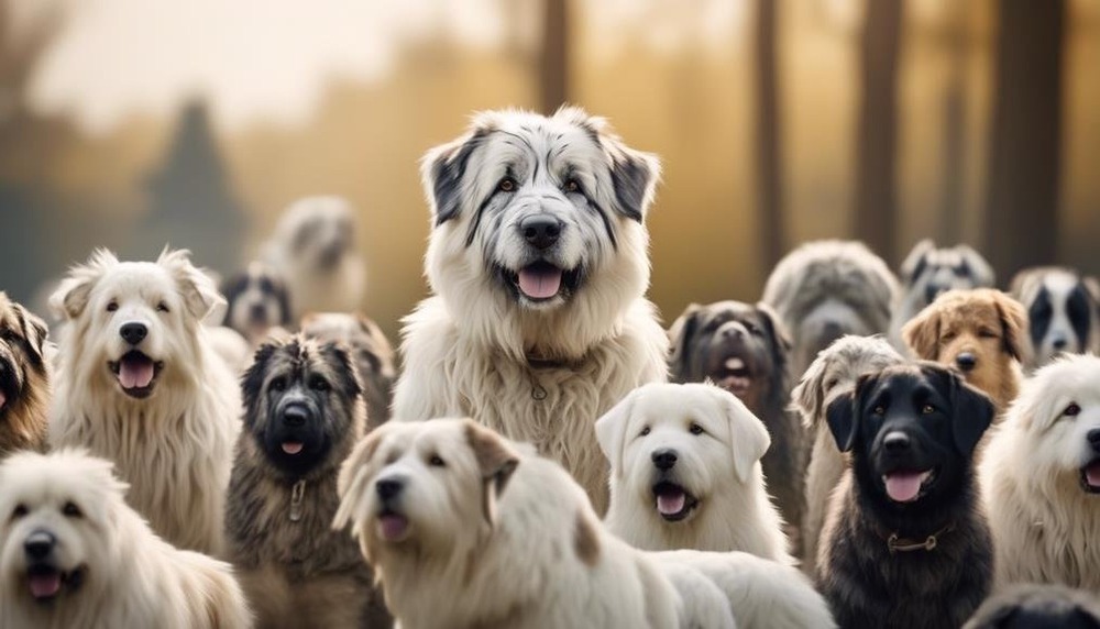 Romanian Mioritic Shepherd Dog standing outdoors