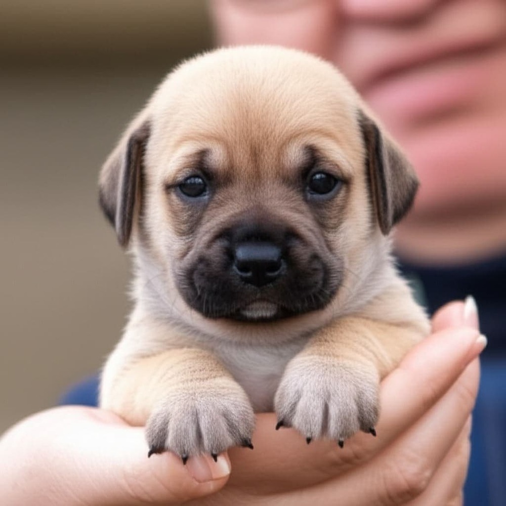 English Mastiff standing in profile
