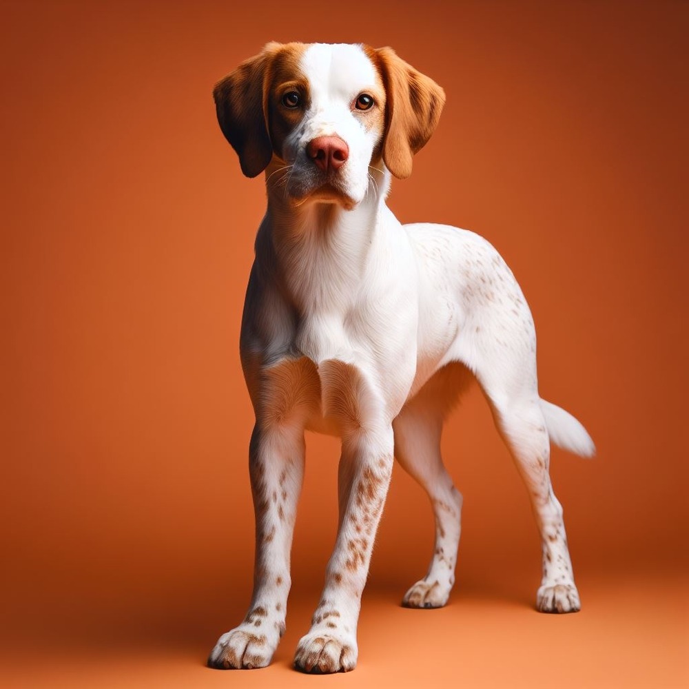 Braque Saint-Germain standing outdoors