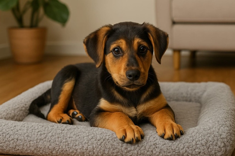 Huntaway with alert posture