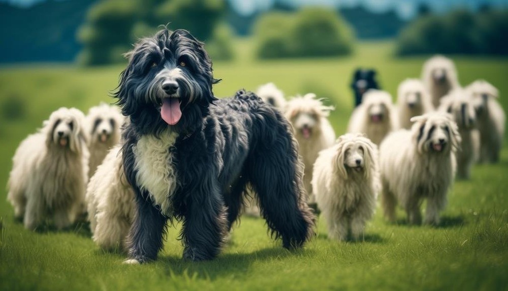 Portuguese Sheepdog standing outdoors