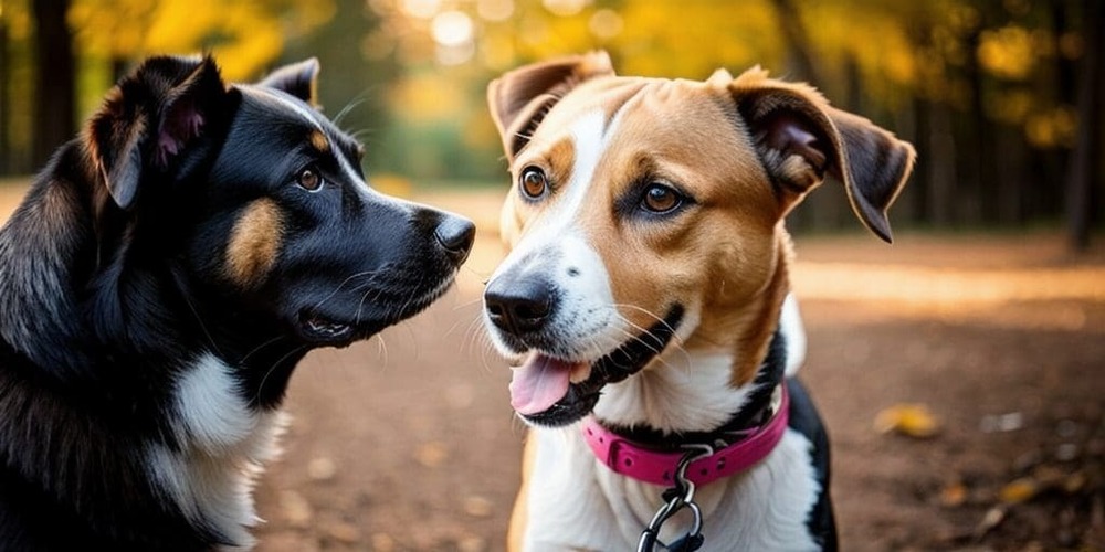 Dog show ring judging scene