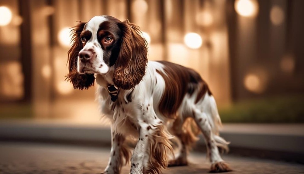 French Spaniel close up of face