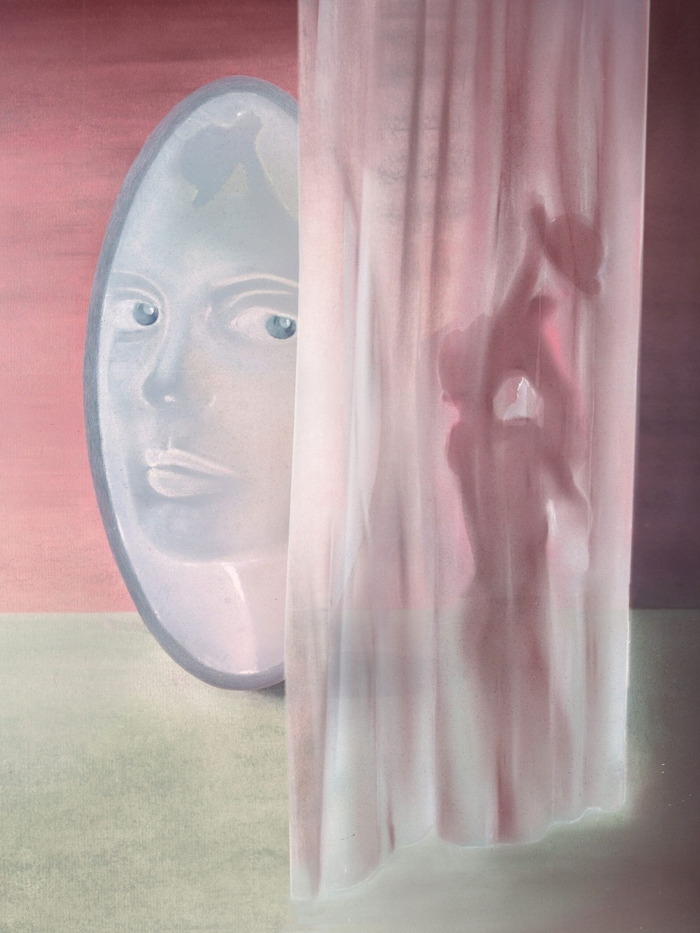 Hand scratching a dog along the side