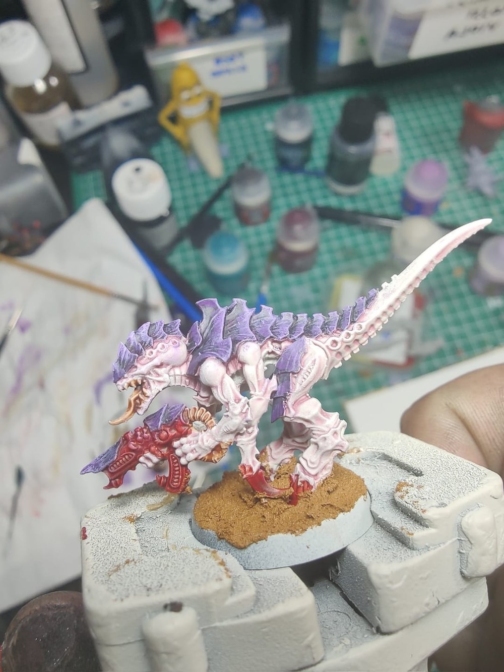 Tyrolean Hound in profile outdoors