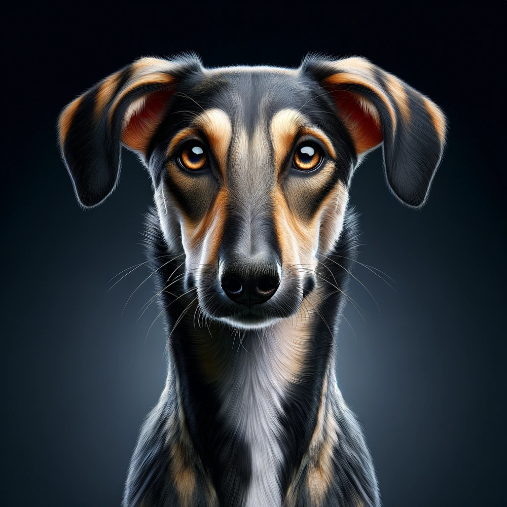 Greek Harehound side view illustration