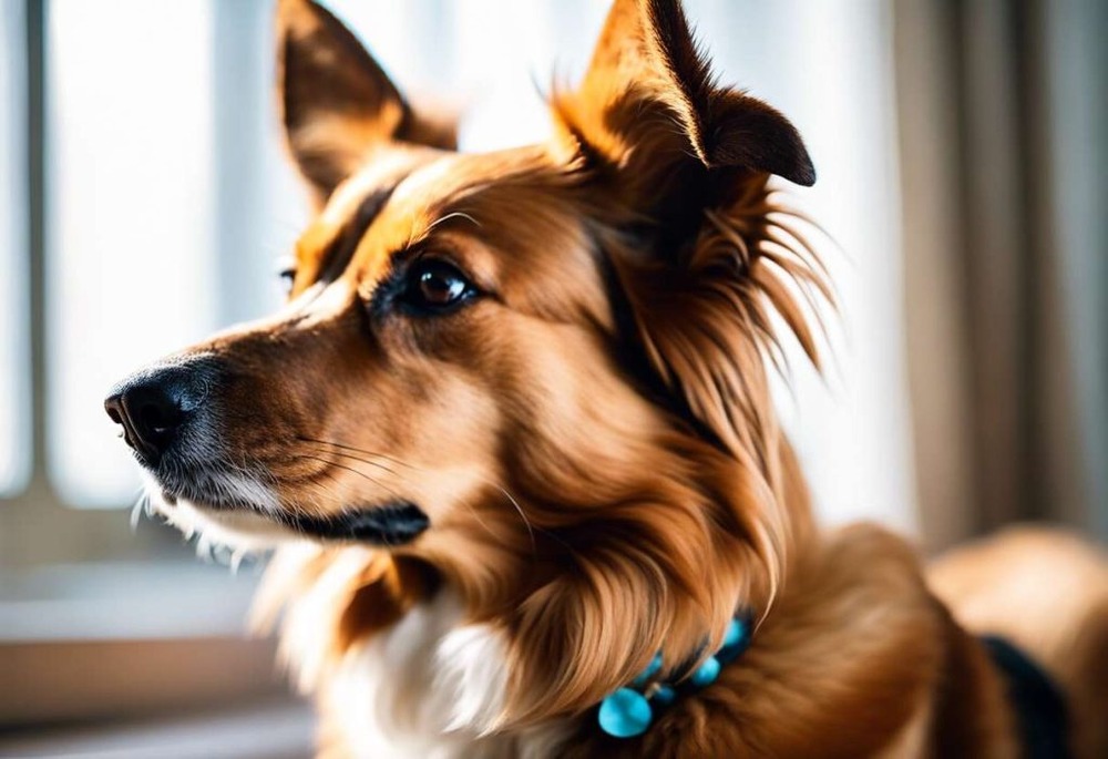 Phalène close-up showing fine muzzle and coat
