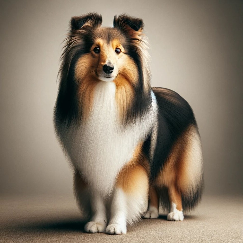 Shetland Sheepdog looking alert