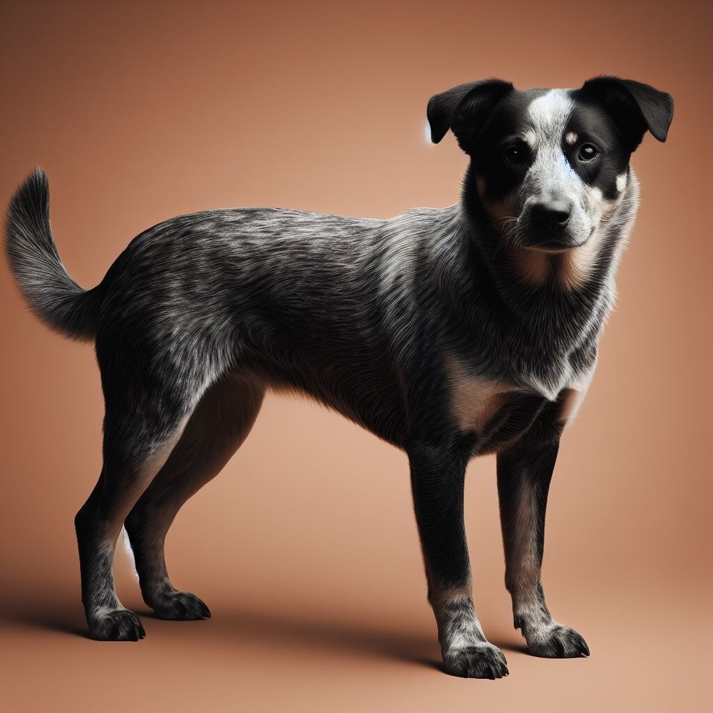 Australian Stumpy Tail Cattle Dog moving through open space