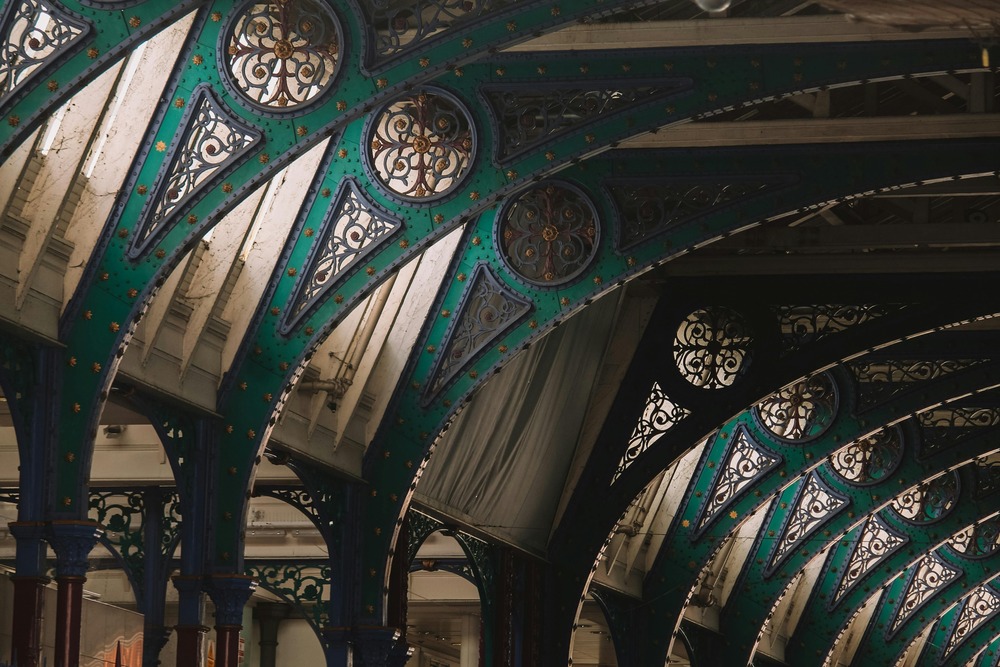 Shaggy Smithfield type dog outdoors