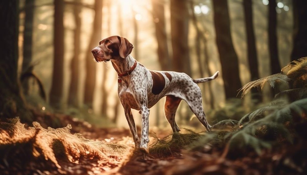 Portuguese Pointer close up head and ears