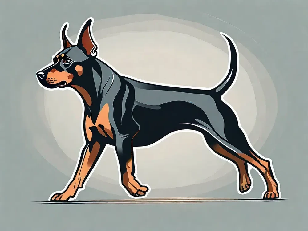 German Pinscher standing side-on showing athletic build