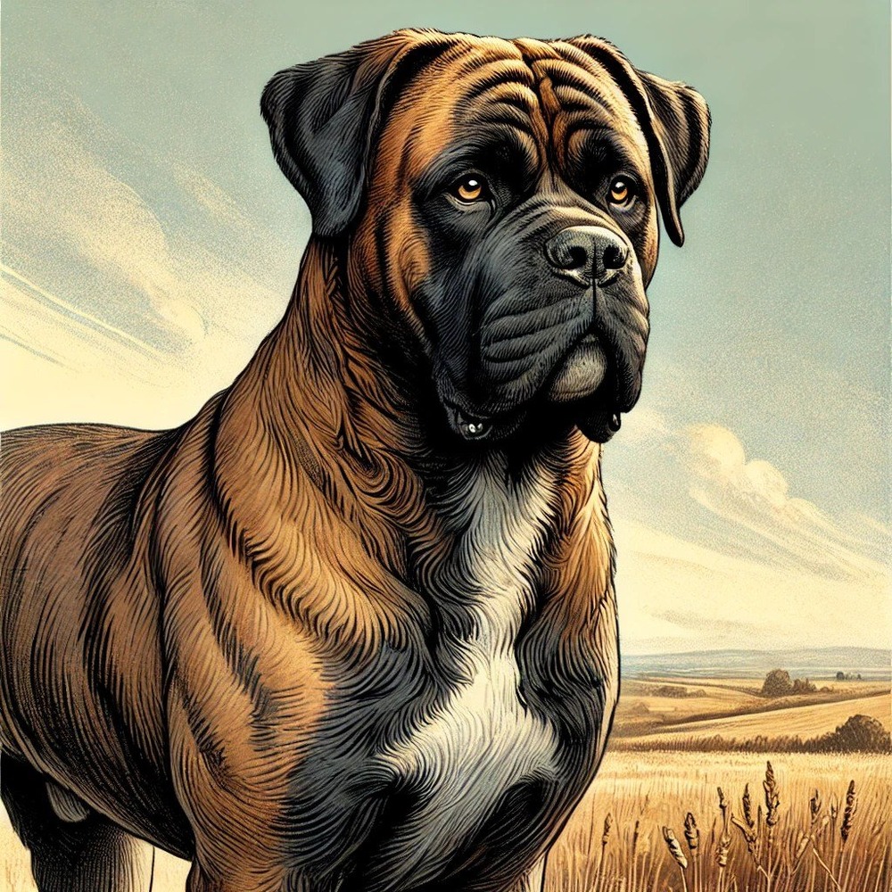 Cane Paratore standing outdoors