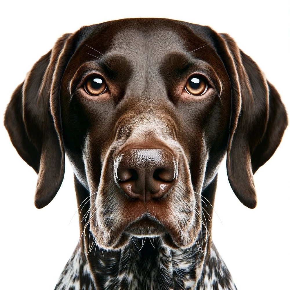 German Shorthaired Pointer resting on grass