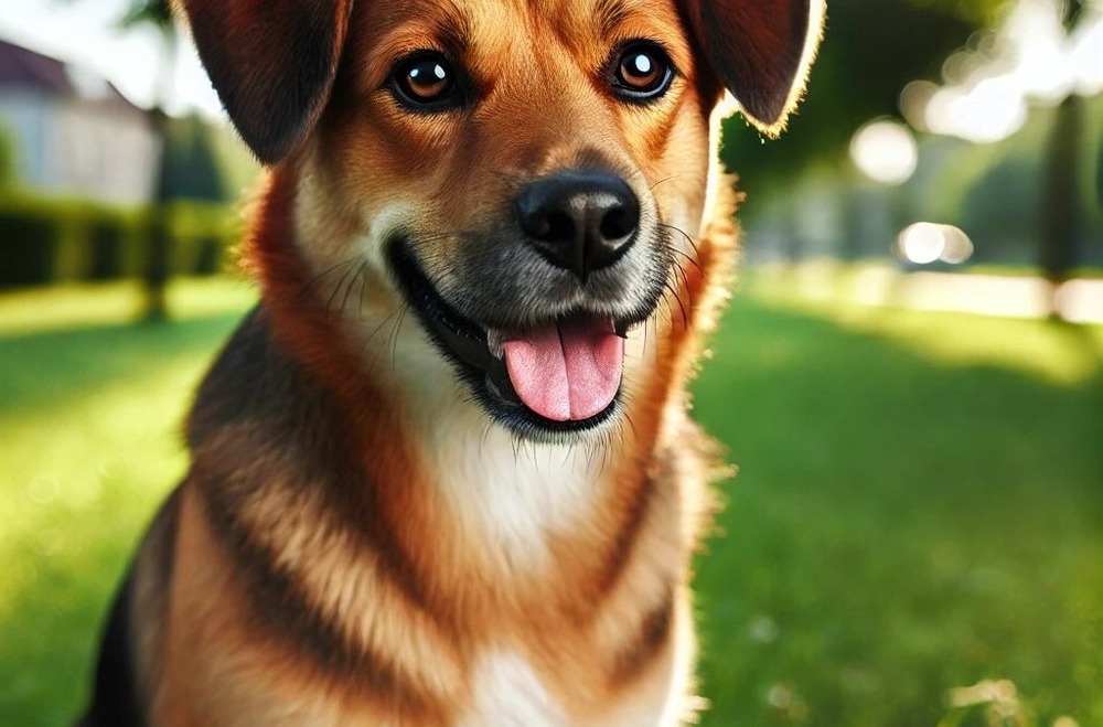 Vet examining a dog's mouth